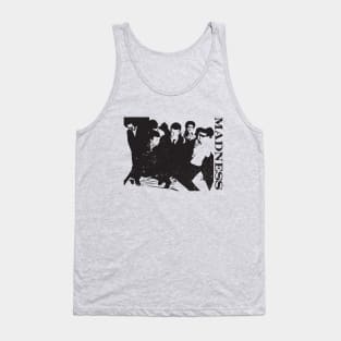 Madness - Silhouette Retro Black Tank Top